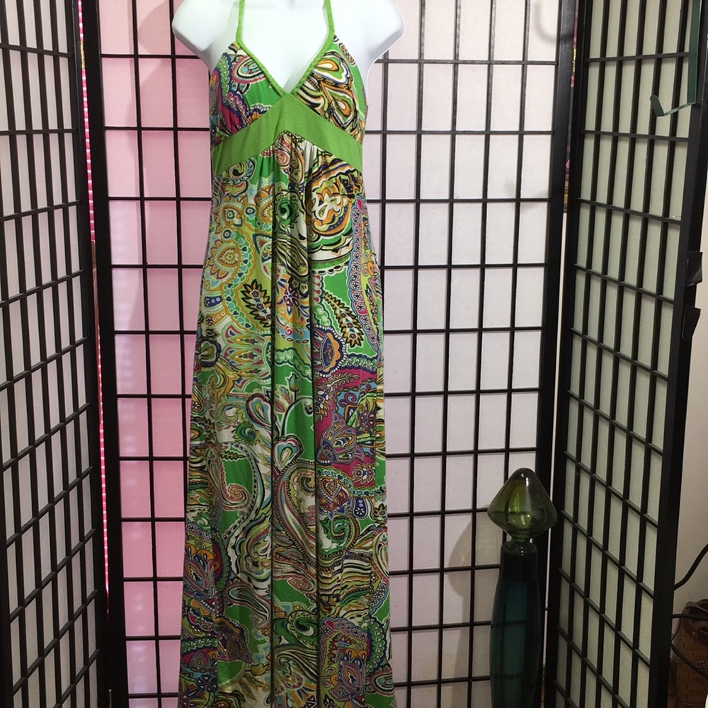 City Studio Halter Dress Sz M-Welcome to the 70’s